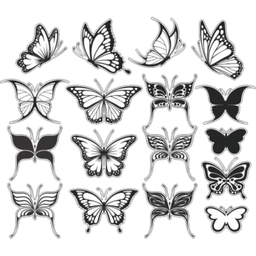 Butterfly Tattoo Drawing Download HQ PNG Clipart