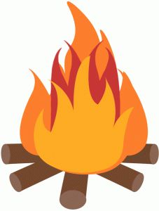 Around The Campfire Camp Fire Isolated On Clipart