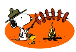 Snoopy Camping Transparent Image Clipart