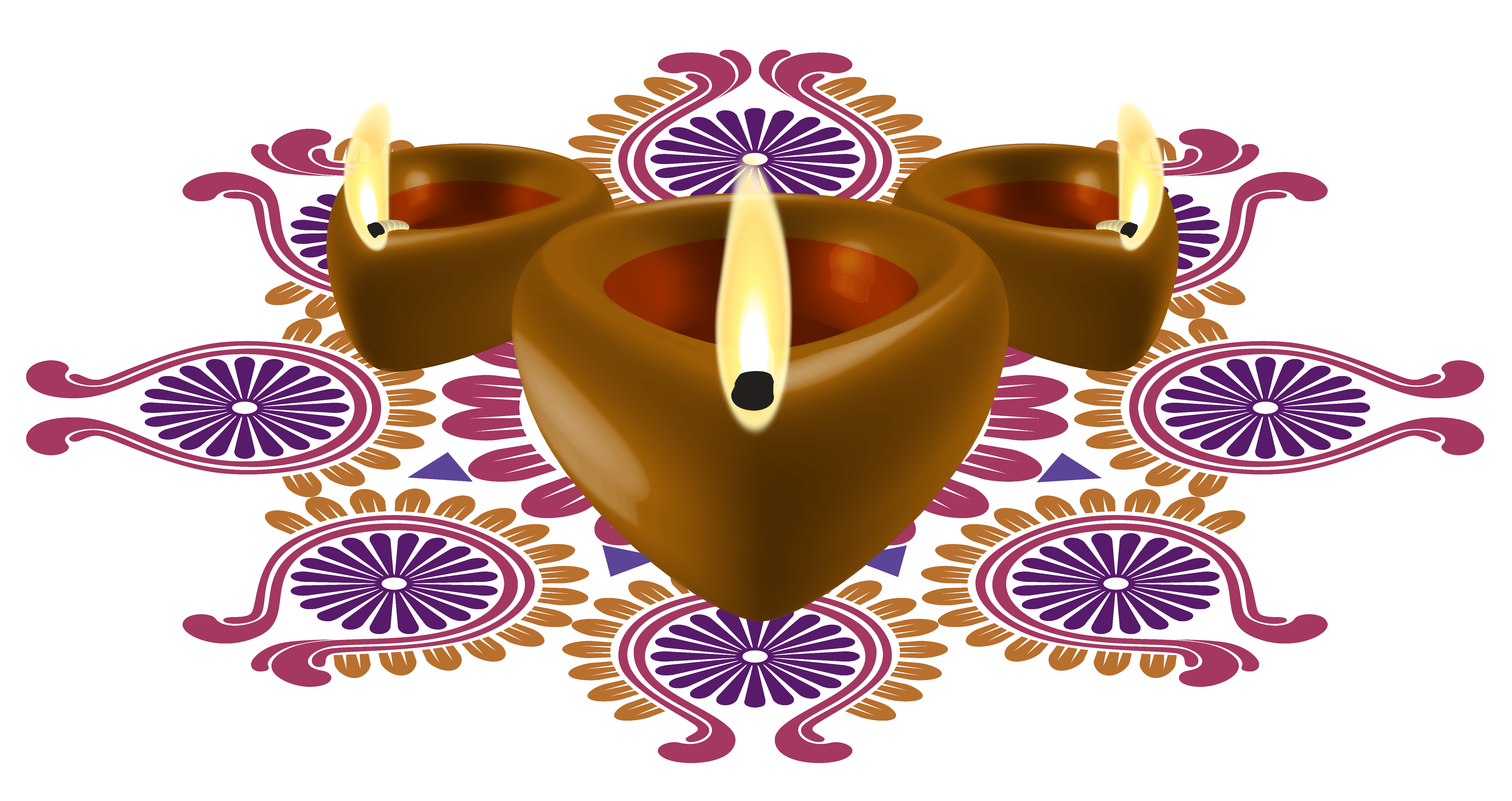Decorative Candles Diwali Happy Diya Free Download Image Clipart