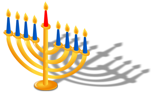 Of Candles For Hanukkah Clipart