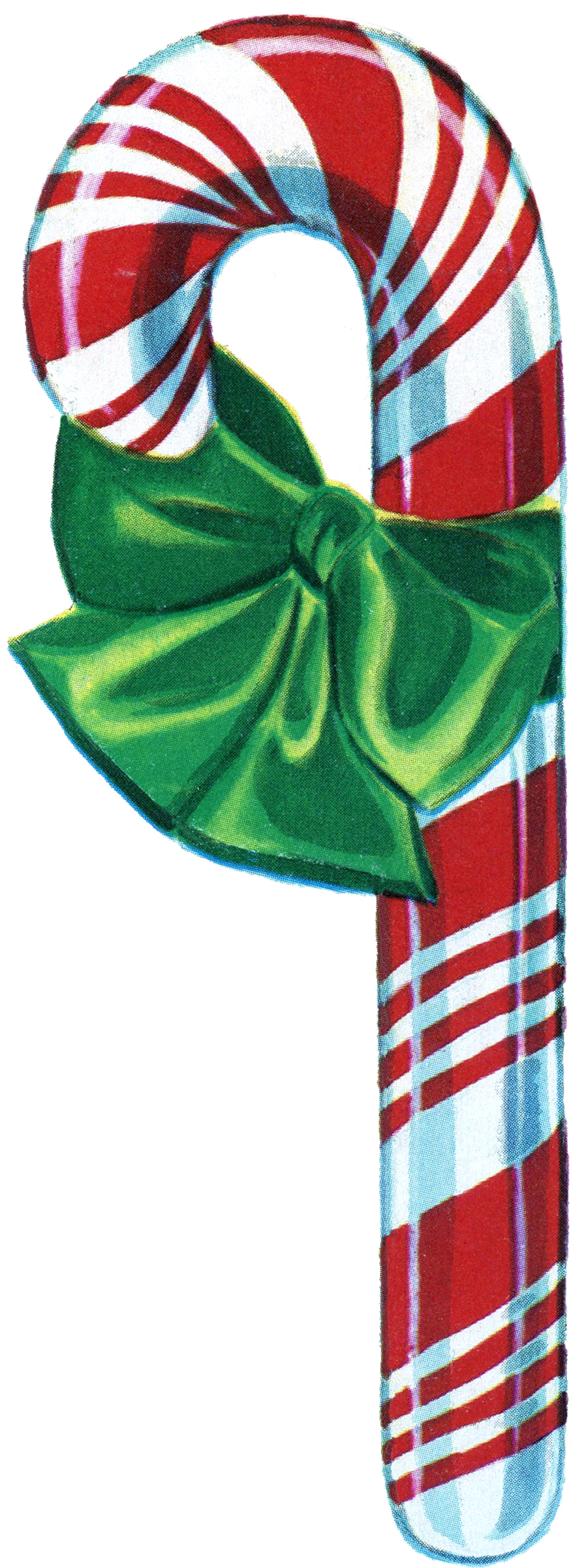 Free Vintage Christmas Candy Cane The Graphics Clipart