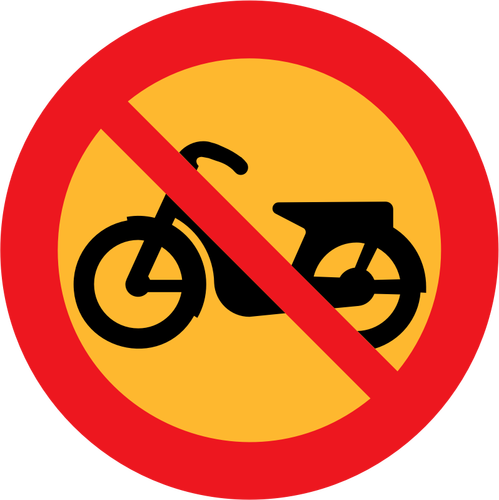 No Mopeds Road Sign Clipart