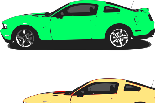 Of Green Mustang Clipart