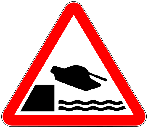 River Bank Road Symbol Clipart