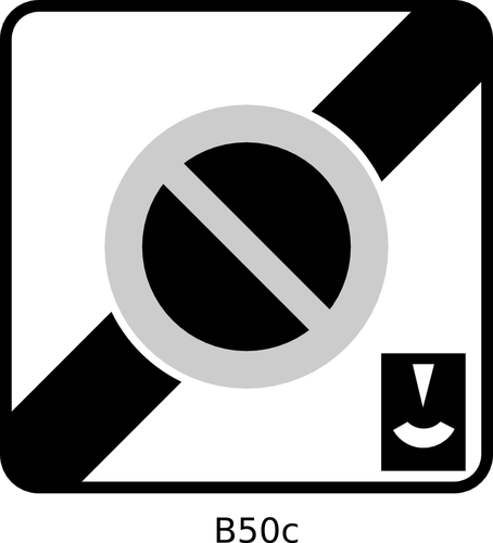 End Of Controlled Parking Zone With Meter Traffic Sign Clipart