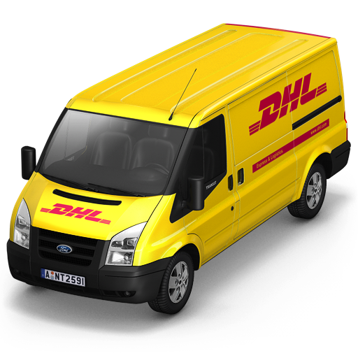 Compact Dhl Van Car Commercial Vehicle Front Clipart