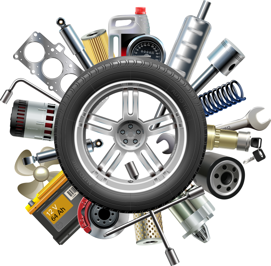 Tire Service Jeep Car Parts Vector Motor Clipart