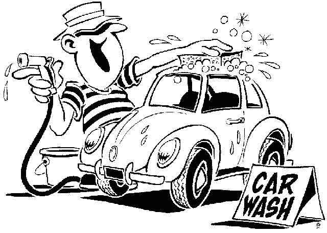 Car Wash Black And White Download Png Clipart