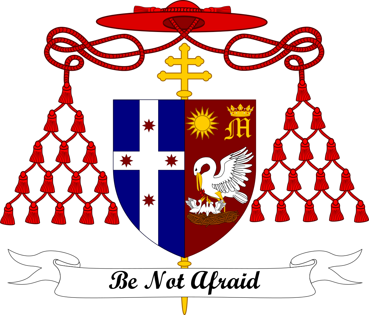 Heraldry Ecclesiastical Coat Arms Galero Cardinal Of Clipart