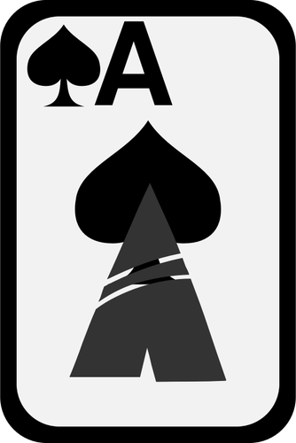 Ace Of Spades Funky Playing Card Clipart