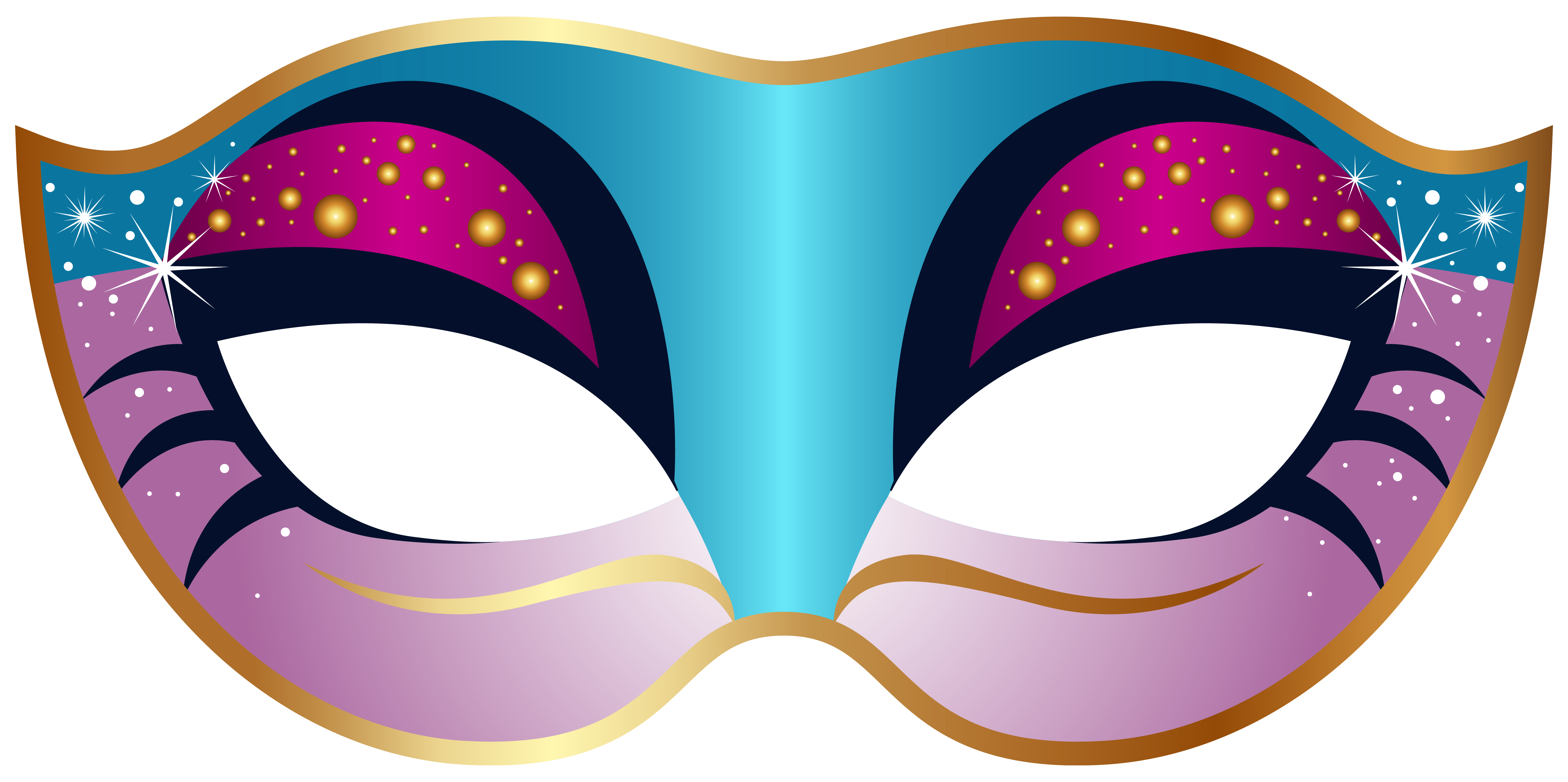 Mardi Blue And Ball Carnival Masquerade Gras Clipart