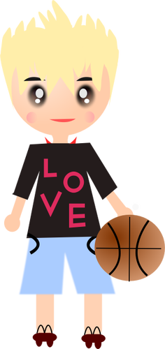 Cartoon Basketball Player Clipart
