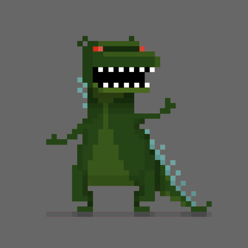 Dino Monster Pixel Clipart