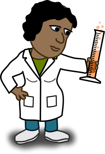 Scientist On Fire Clipart