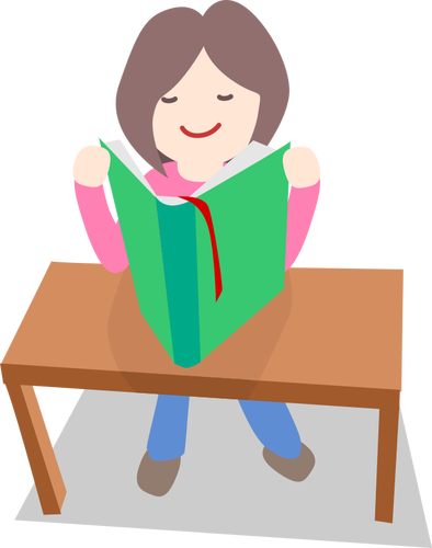 Reading A Book Clipart