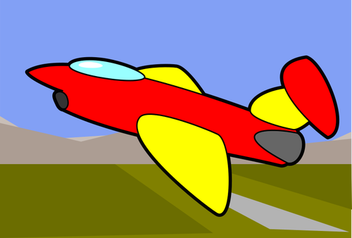 Cartoon Image Of An Aircraft Clipart
