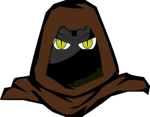 Of Dark Hooded Fantasy Cartoon Character Clipart