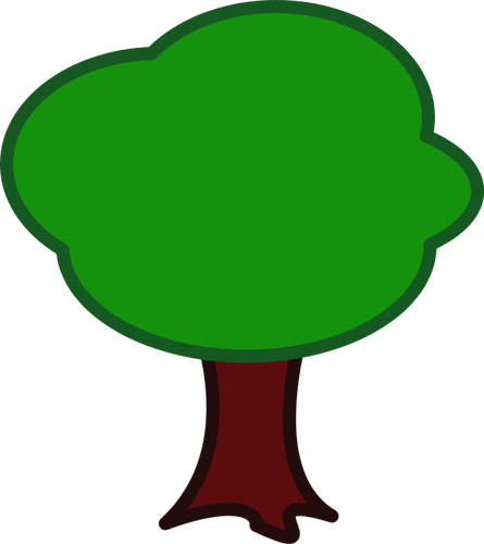 Colored Of A Tree Clipart