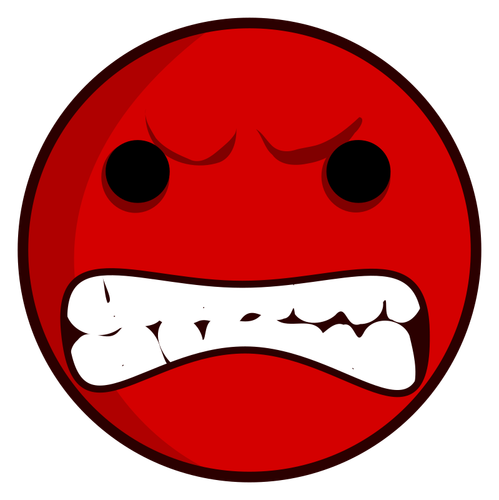 Red Angry Avatar Clipart