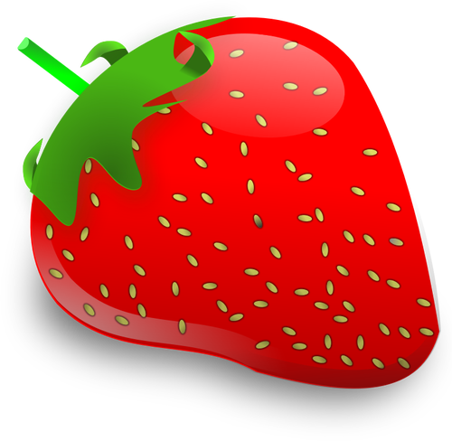 Of Glossy Strawberry Clipart