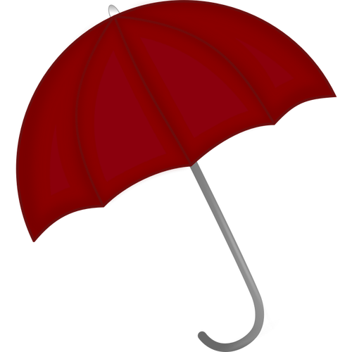 Dark Red Umbrella Clipart