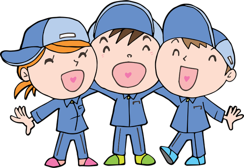 Laughing Children Cartoon Style Clipart