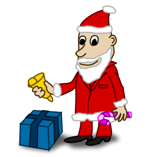 Santa Comic Character Clipart