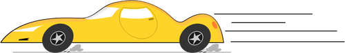 Of Cartoon Yellow Car Clipart