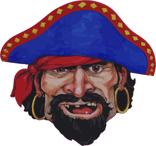 Realistic Pirate Illustration Clipart