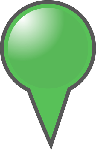 Green Location Pin Clipart