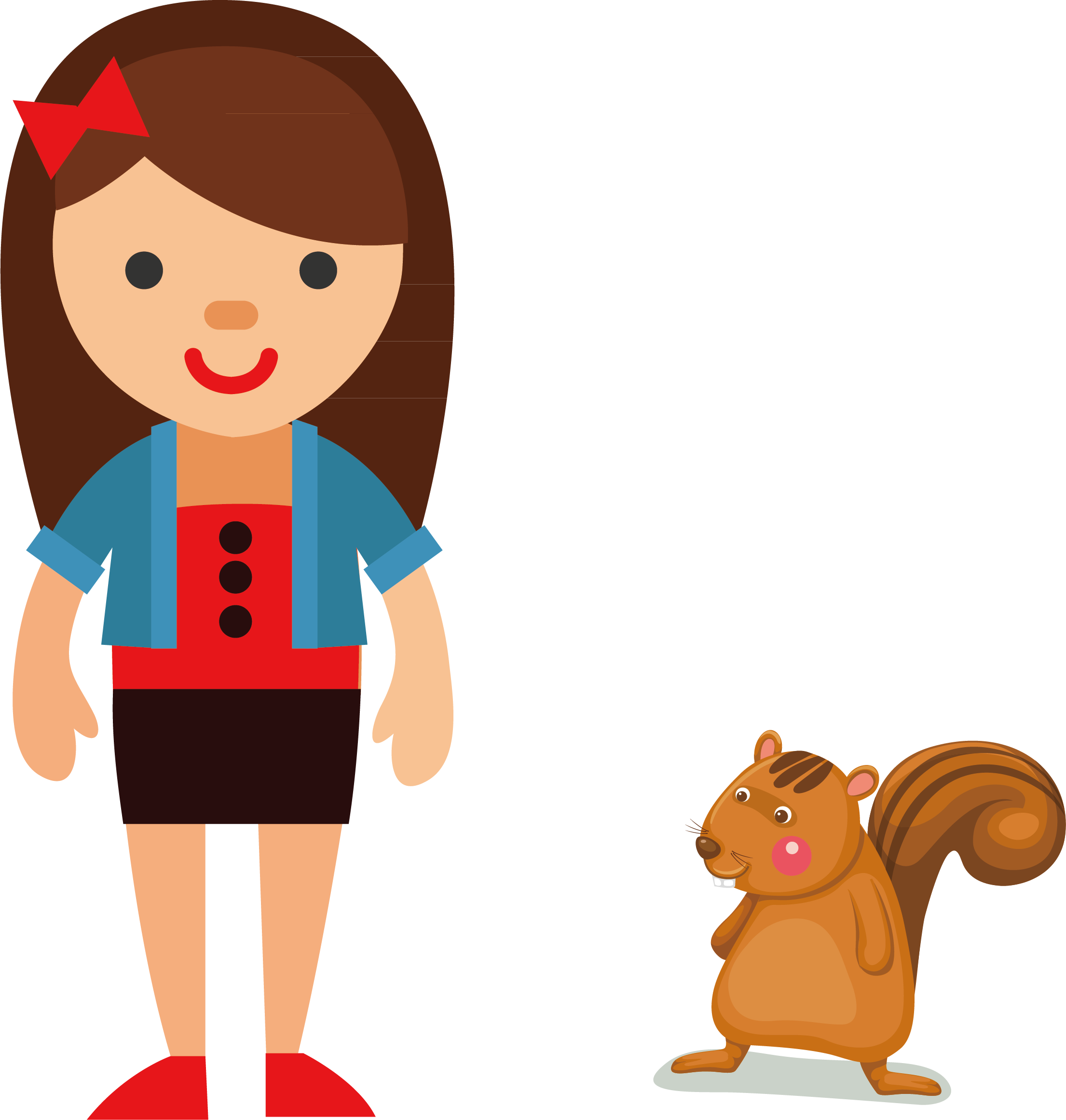 And Flat Animals Illustration Design Avatar Cartoon Clipart