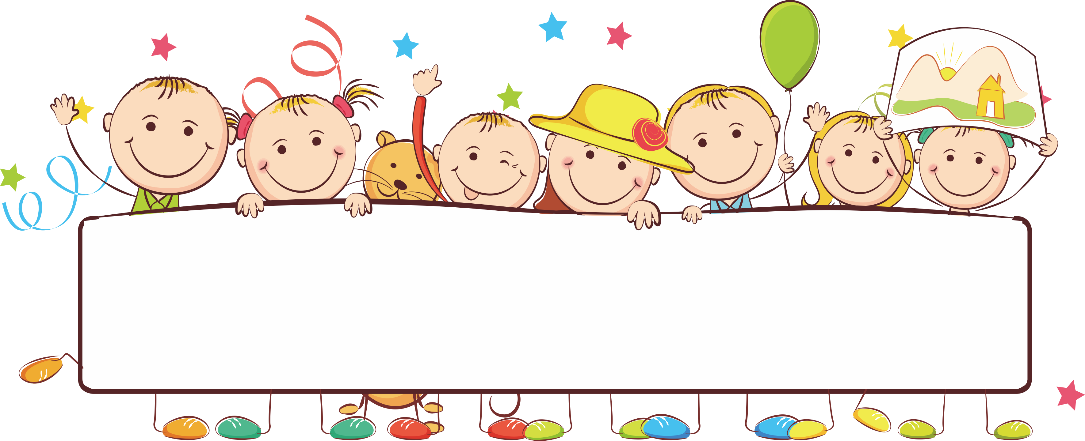 Kids Banner Cartoon Illustration Child Download Free Image Clipart