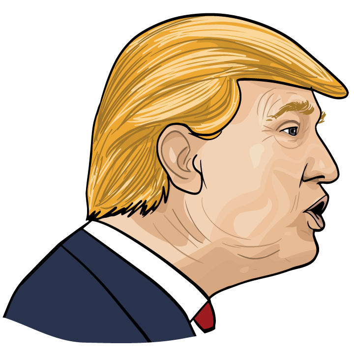 Donald Cartoon Trump PNG File HD Clipart