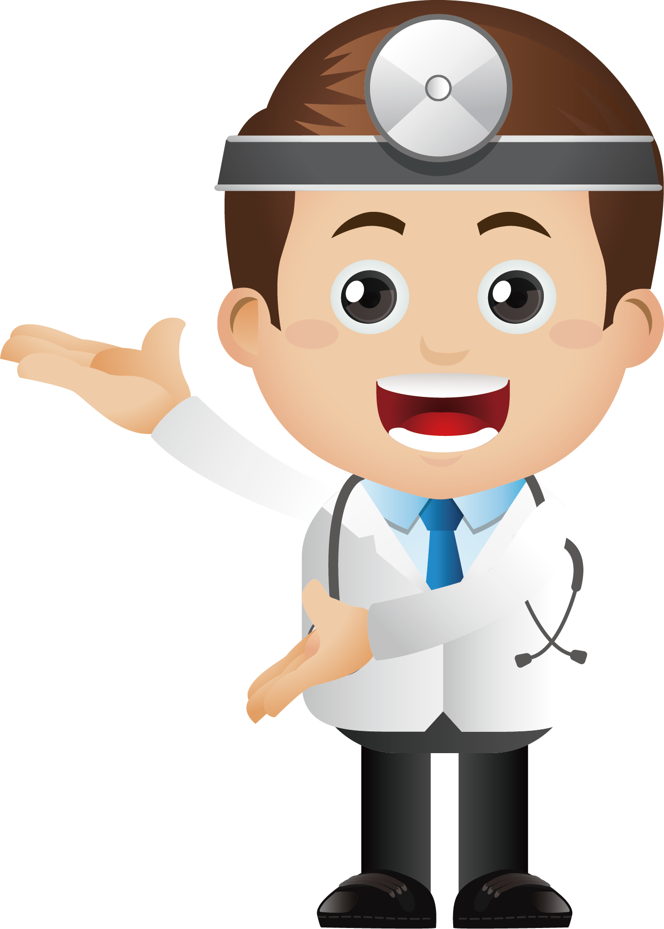 Physician Head Doctor Cartoon Icon Free Frame Clipart