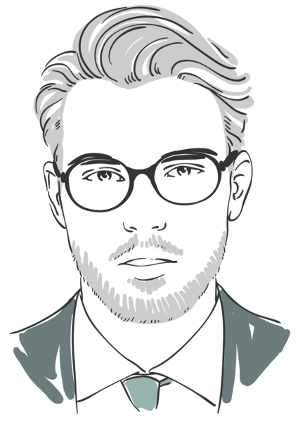 And Hairstyle Men Black Barber White Hand-Painted Clipart