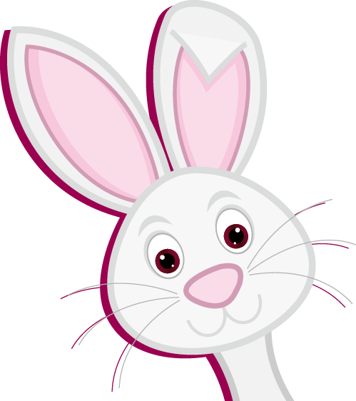 Cute Hare Domestic Cartoon Rabbit Easter Bunny Clipart