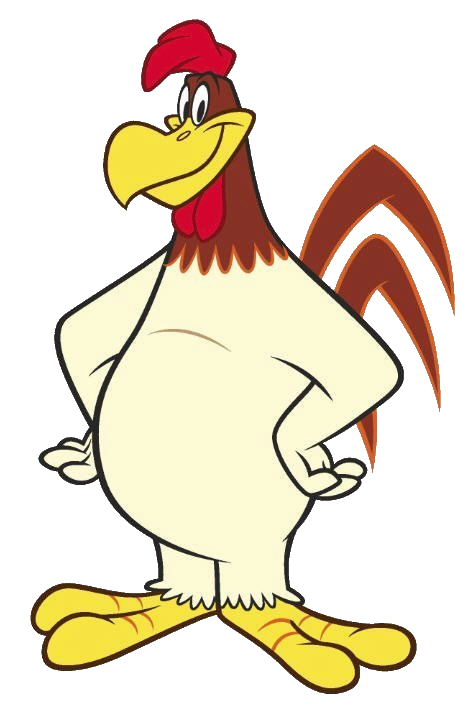 Cute Looney Chickenhawk Tunes Characters Henery Leghorn Clipart