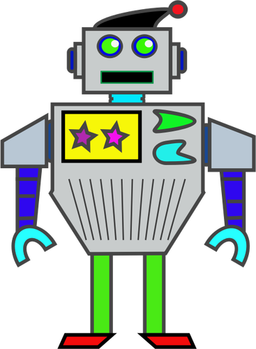 Colorful Robot Clipart