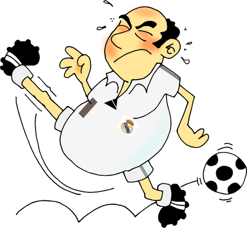 Comic Soccer Player Clipart