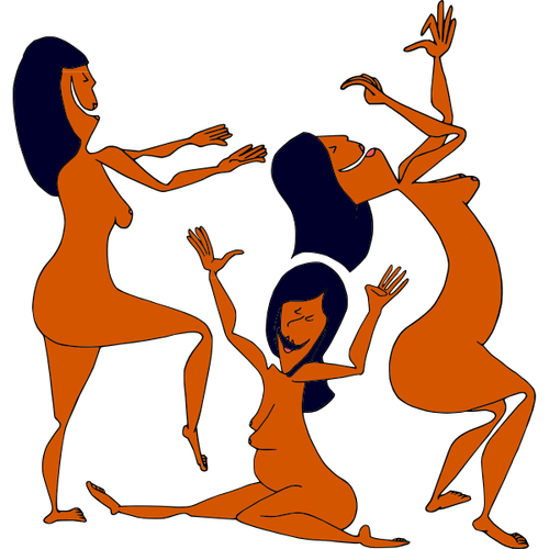 Dancing Egyptians Clipart