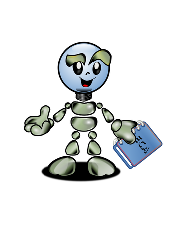 Cartoon Robot Figure Clipart