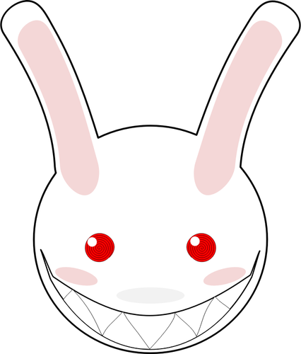 Of Mad Rabbit Smile Clipart