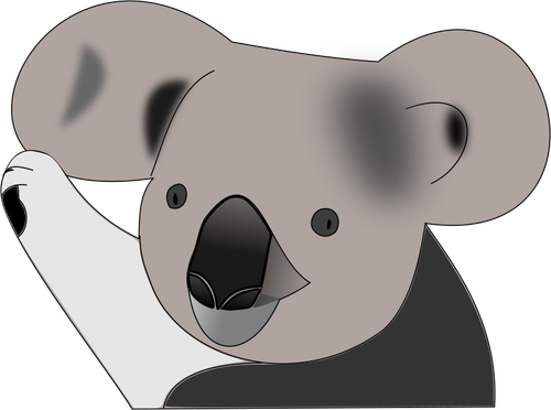 Of Koala Bear In Color Clipart