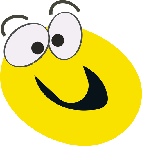 Yellow Cartoon Smiley Clipart