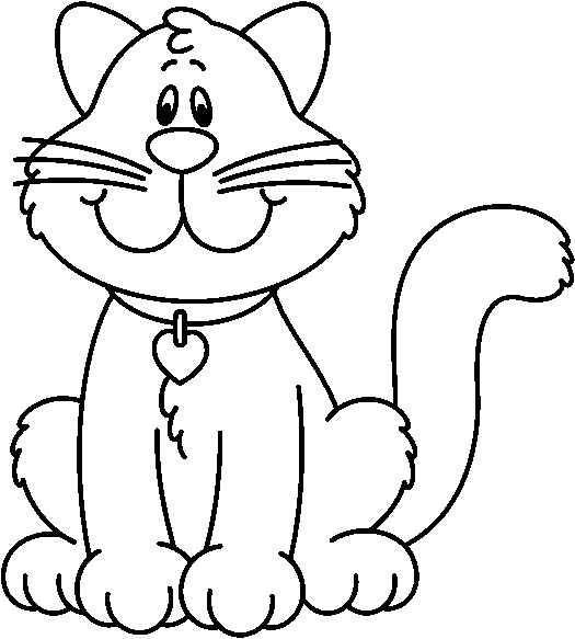 Cat Black And White Image Png Clipart