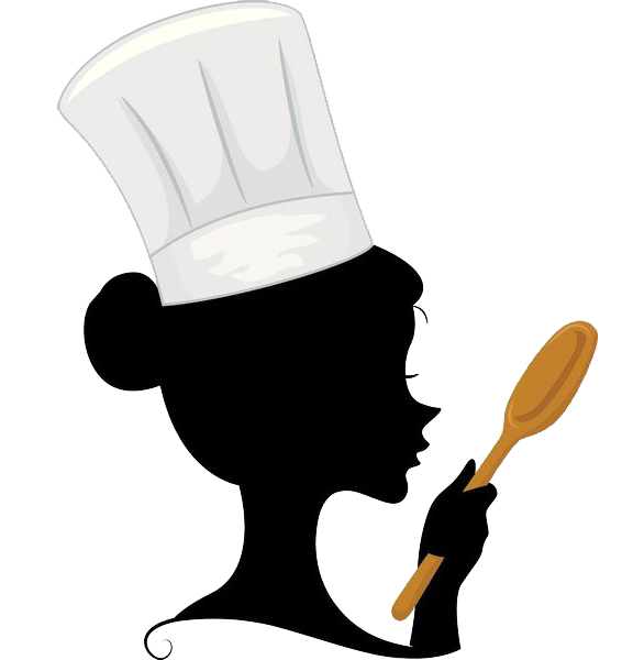 Woman Her Cooking Hand Chef Spoon In Clipart