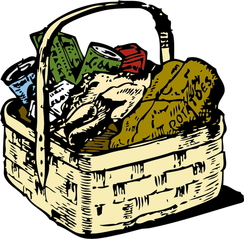 Food Basket Clipart
