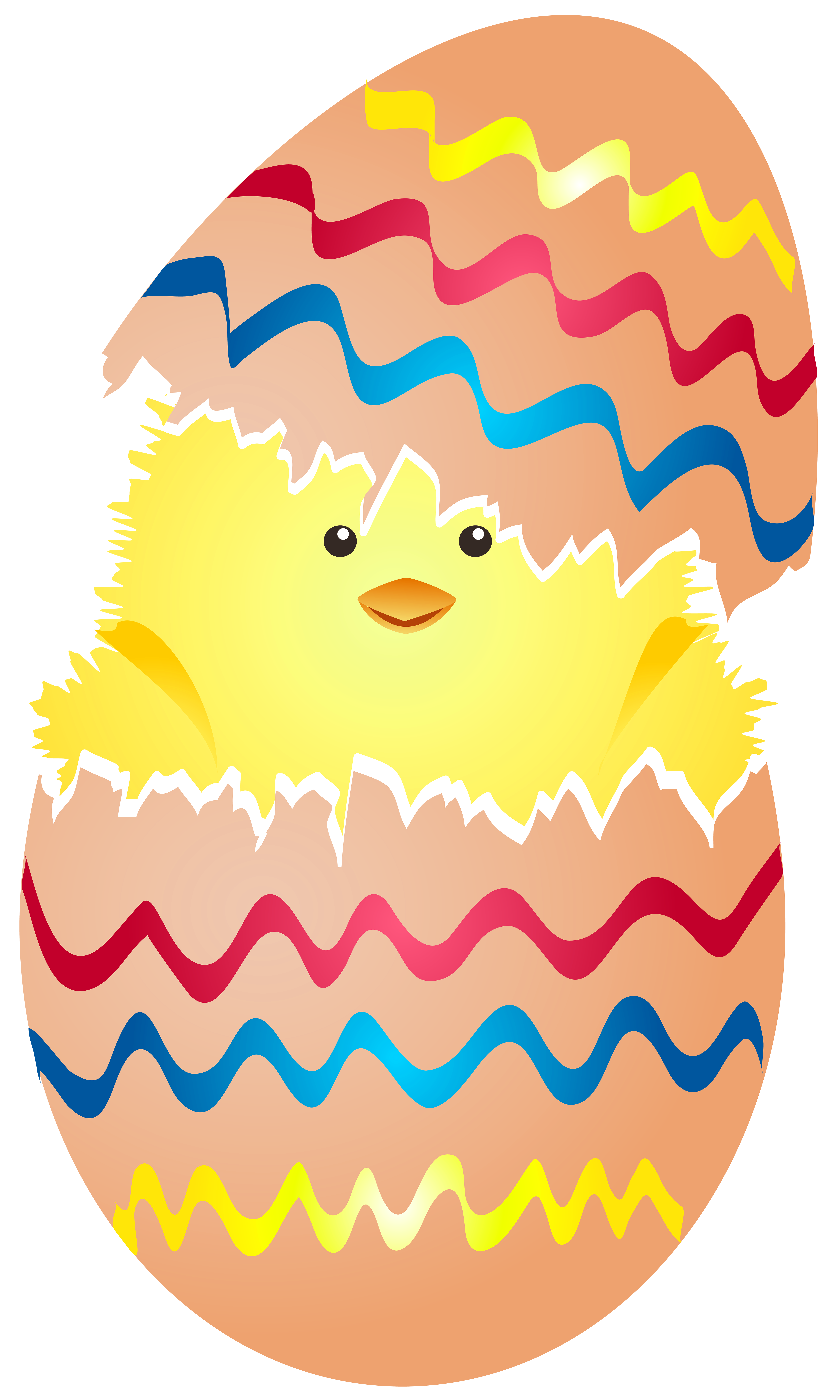 Cute Easter In Chicken Egg Bunny Clipart