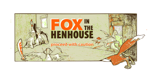 Fox In Hen House Clipart